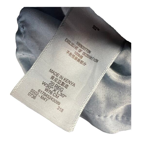 Levi's 502 Regular Taper Jeans Distressed Destroyed  Grunge Denim 30 x 30 - Picture 5 of 9